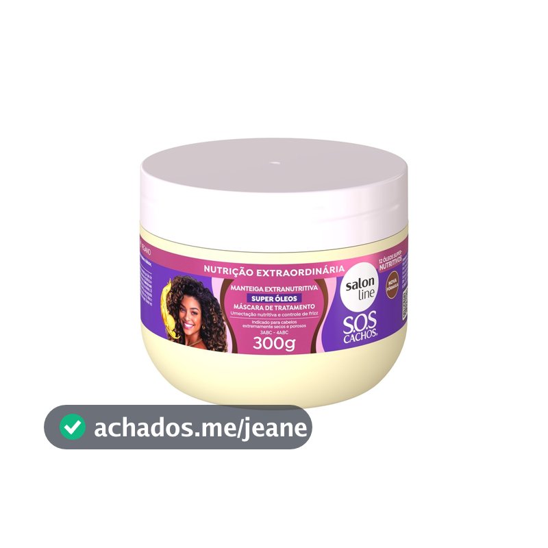 Máscara de Tratamento Manteiga Extranutritiva SOS Cachos Super Óleos 300g