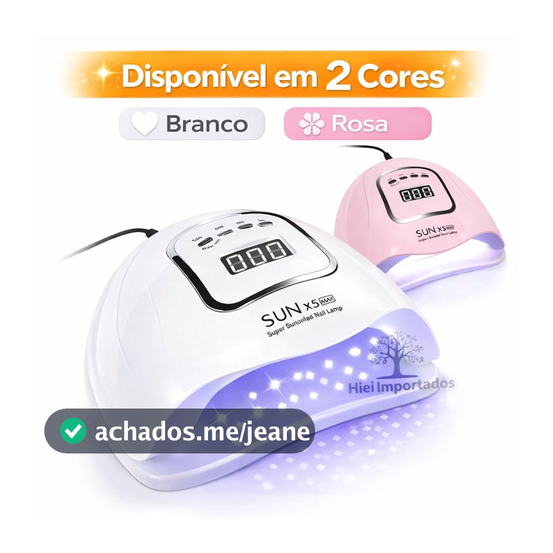 Cabine Sun X5 Max 120W UV 45 LED Secagem Rápida Unhas em Gel Acrigel Polygel Fibra ENVIO IMEDIATO