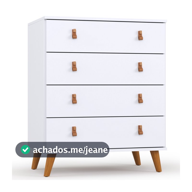Cômoda Para Quarto Reforçada 4 Gavetas Espaçosas Luxo Para Casas Multiuso Encanto Frete Grátis Envio