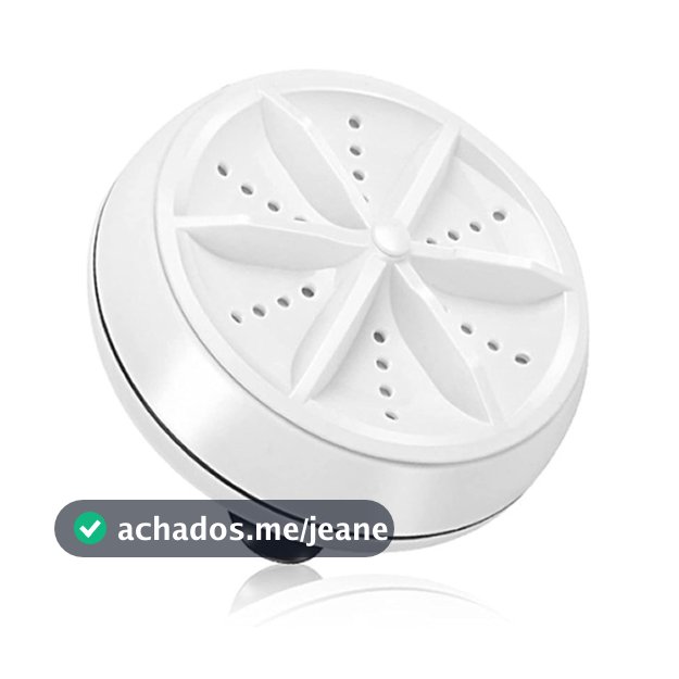 Mini Máquina De Lavar Portátil Ultrassônica Lavanderia Branco USB