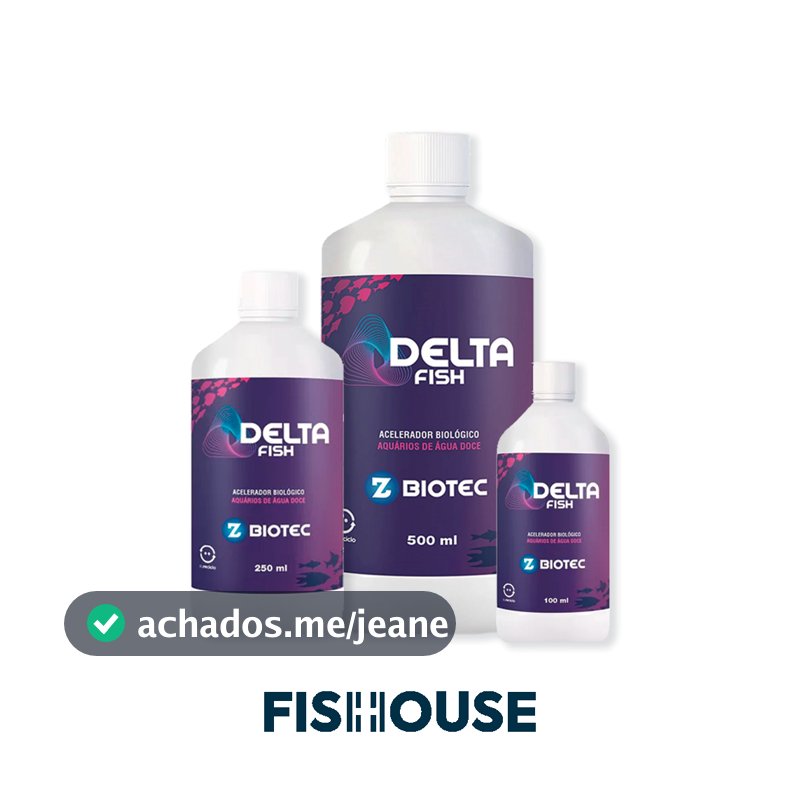 Acelerador biológico - Delta Fish água doce (100ml, 250ml, 500ml) - Delta ZBiotec
