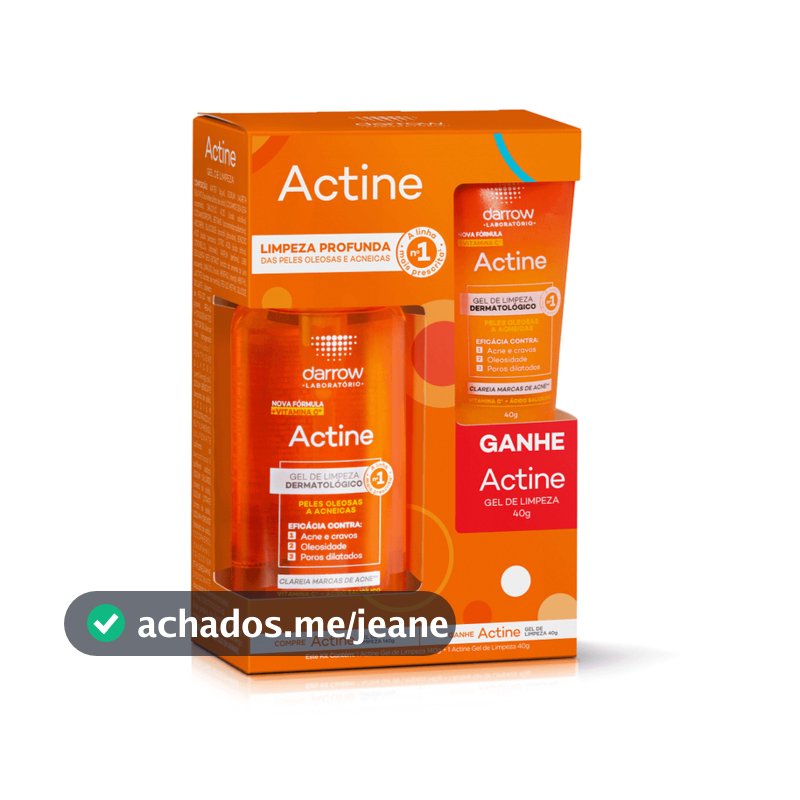 Kit Actine Darrow [1 Gel de Limpeza Facial 140g + 1 Gel de Limpeza Facial 40g]