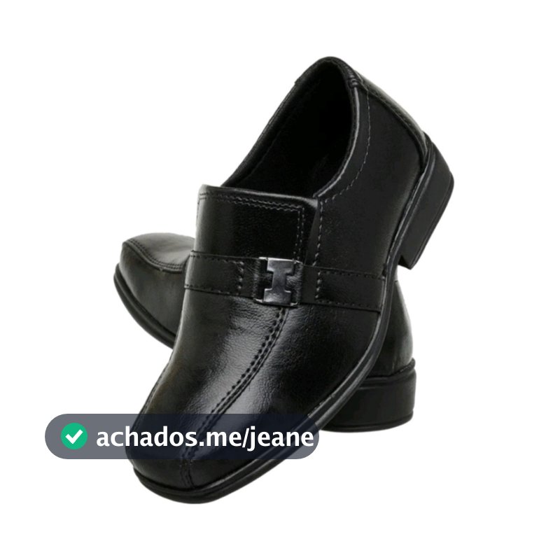 1 Par De Sapato Social Infantil Masculino Do 20 ao 36