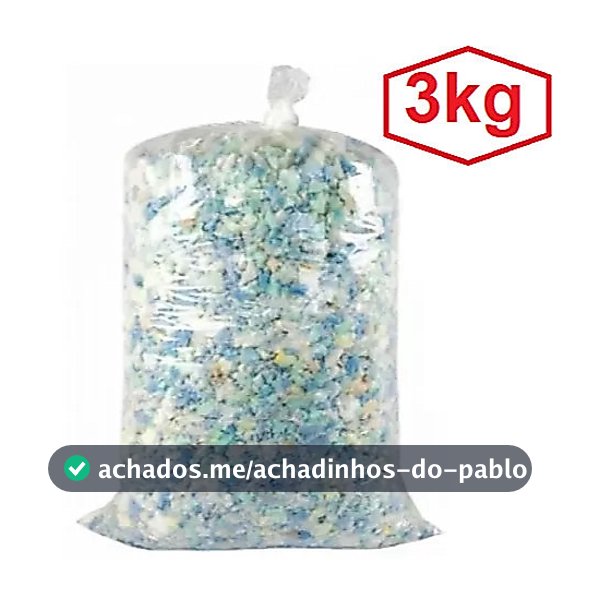 Enchimento de Espuma p/ puffs e almofadas travesseiros e estofados 3 kg