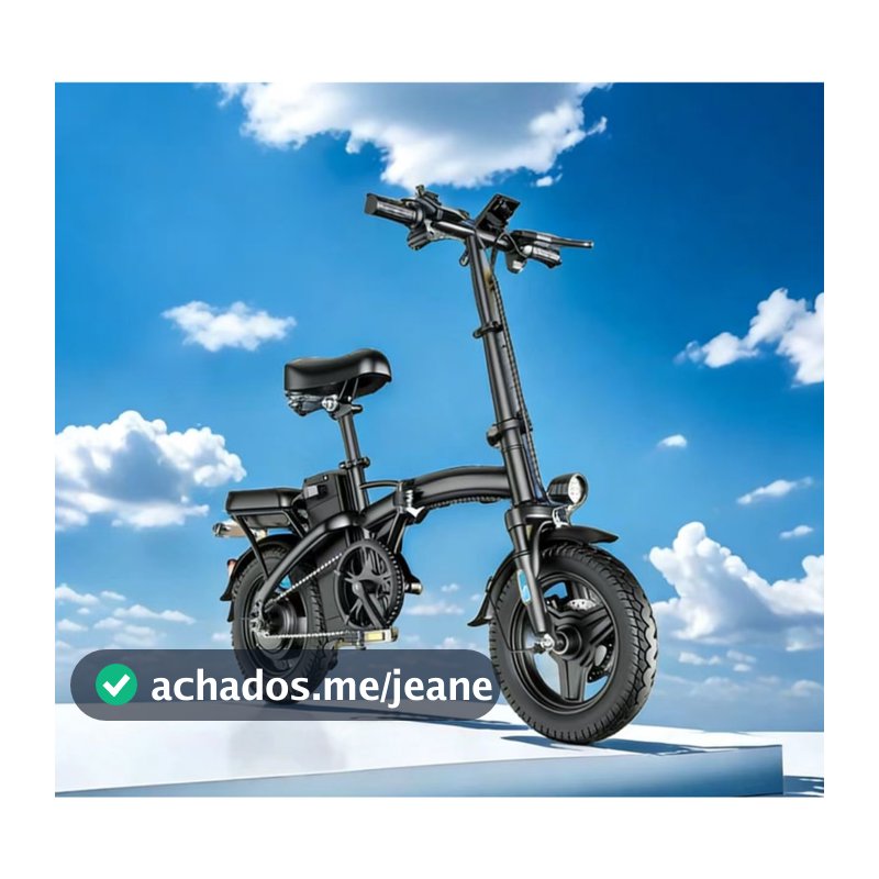 Uma bicicleta elétrica dobrável para a família NUDA, adequada para trabalho ao ar livre e compras