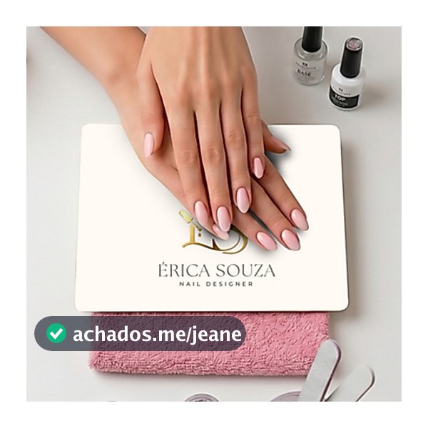 Placa Nail Designer Personalizada Logo Expositor Unhas Acrílico Manicure Studio de Unhas Salão Decoração
