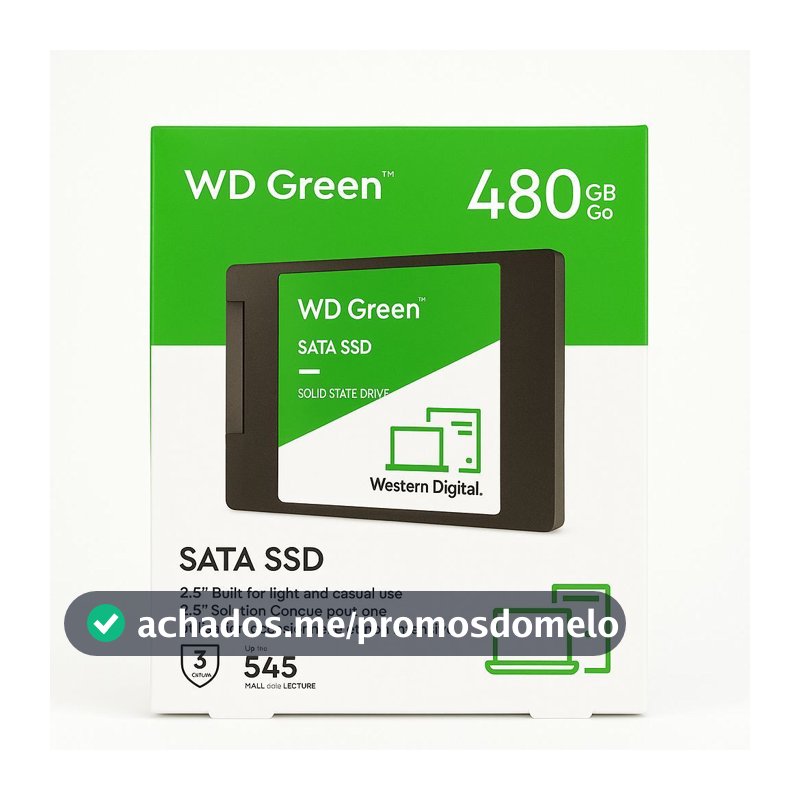 SSD interno Western Digital WD Green WDS480G3G0A 480GB Verde