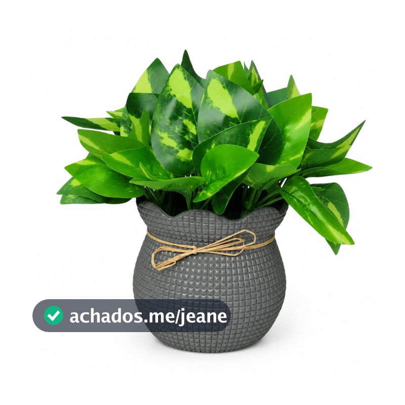 Planta Artificial Decorativa 15cm Sortida Com Vaso Folhagem Verde Para Mesa