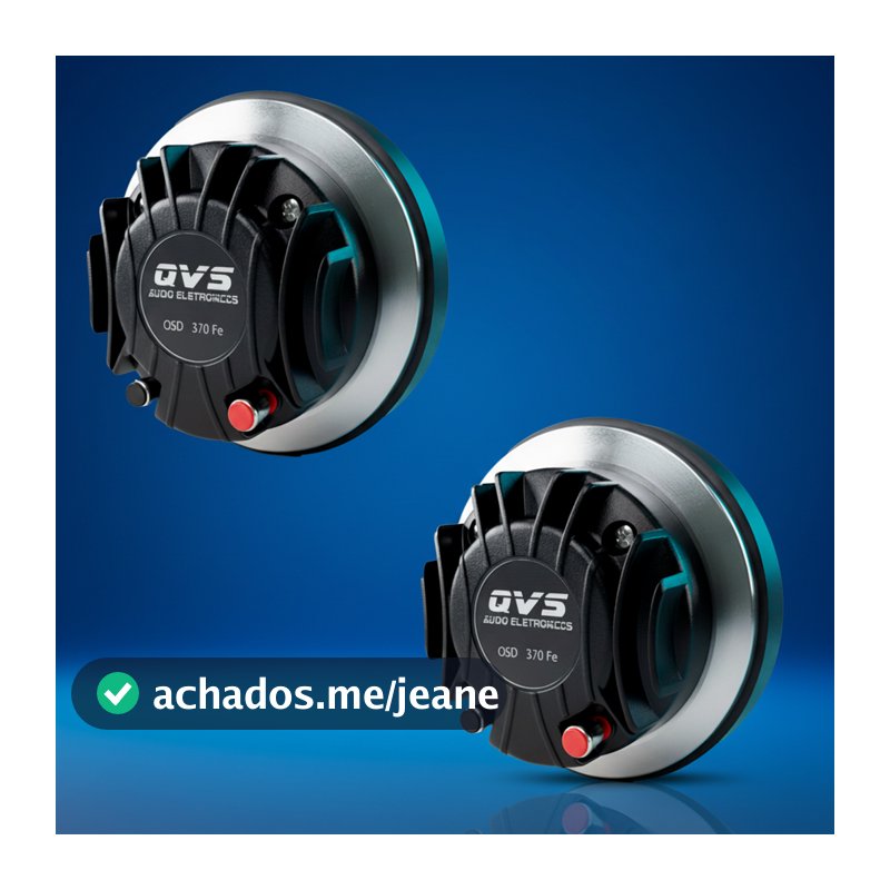 2 Corneta Driver QVS 370FE 75W Rms Trio Som Automotivo Paredao Bob D305 2 polegadas