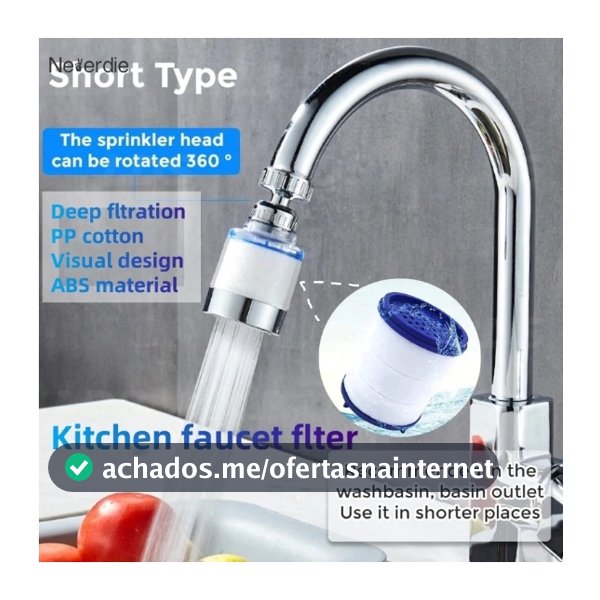 1/2/3/4 Unidades Filtro Universal Booster Torneira Rotativa Remover Cloro Purificador De Água De Cozinha