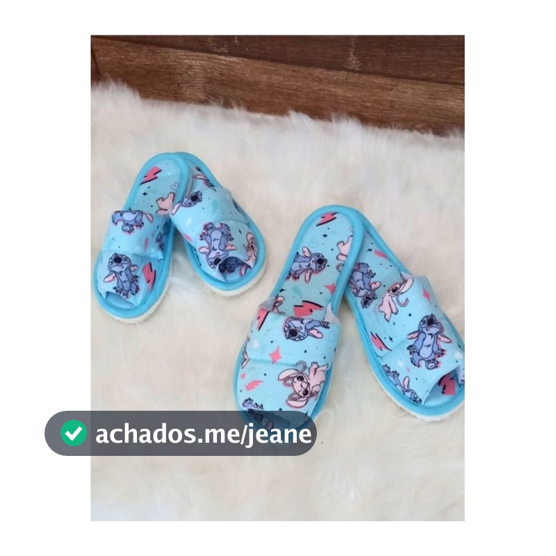 Pantufas Feminina,  Chinelinho de Pano Adulto e Infantil.  Pantufas de Pano Aberta