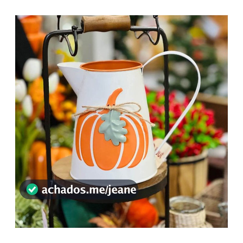 Jarro Decorativo Thanksgiving em Metal – 19cm