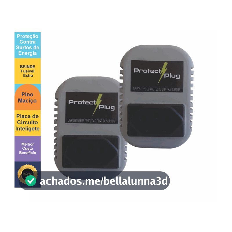 Kit ProtectPlug 2 Unidades - Dispositivo de Proteção Elétrica contra Surtos