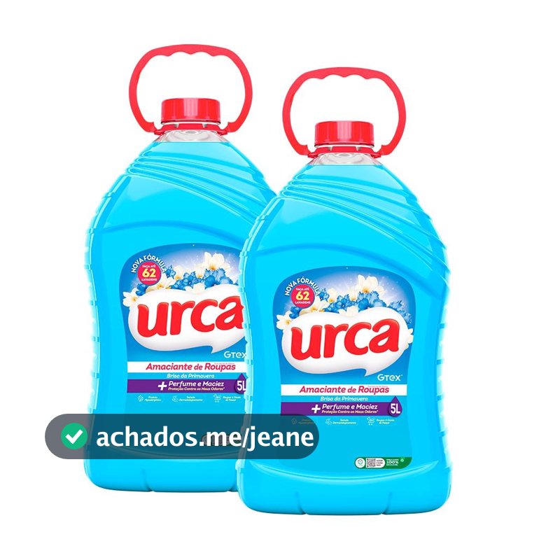 Kit 2 Amaciantes Urca Brisa Azul - 5l