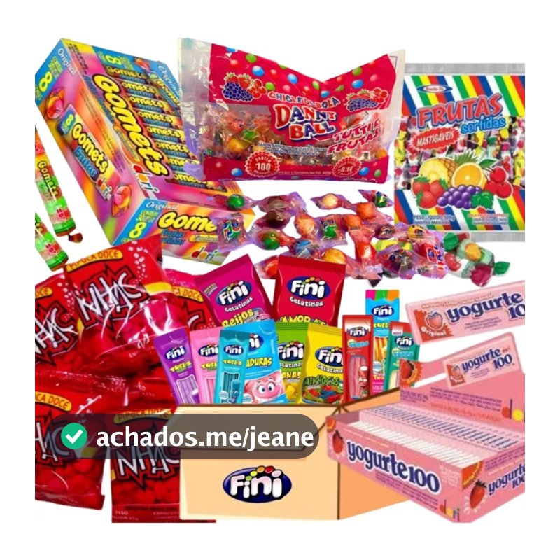 Kit 50 Doces Sacolinhas Surpresa Festa Infantil Lembrancinha