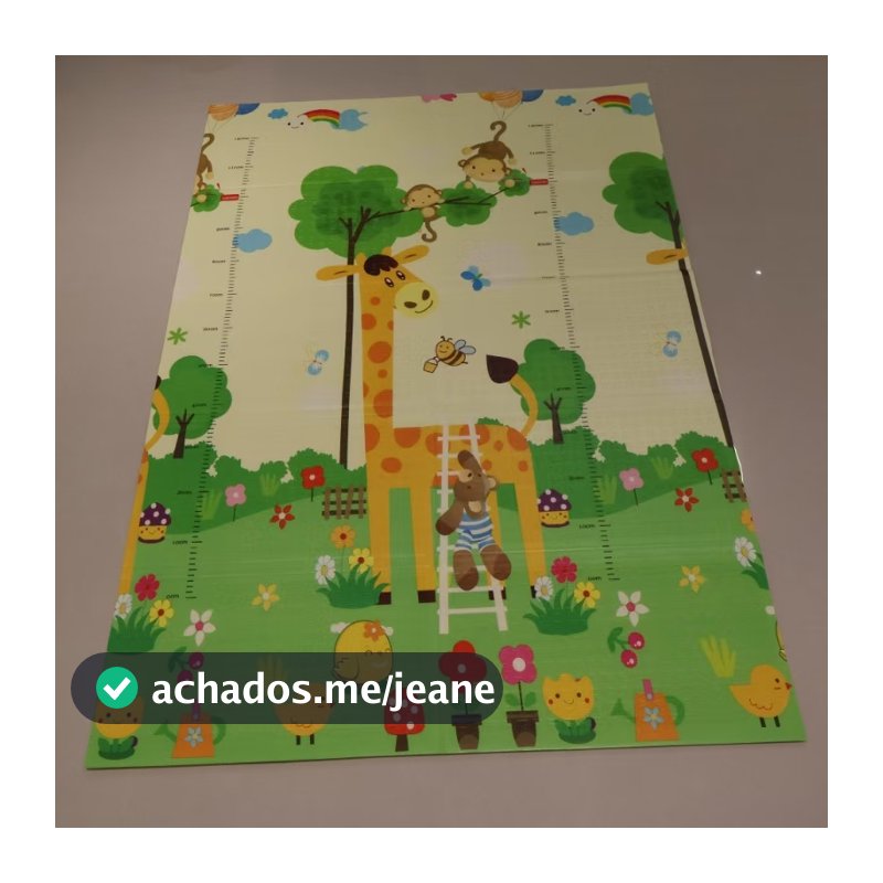 Tapete Xpe Dobravel Impermeável Infantil 1,20x1,80 10mm Dupla face