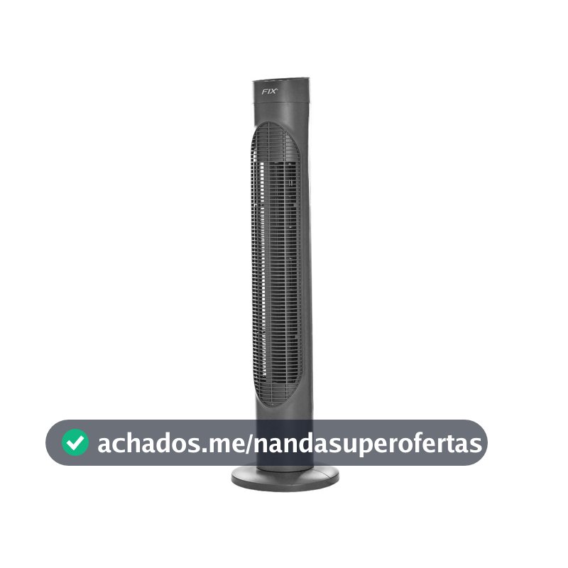Ventilador Torre Slim Cinza Fix 3 Velocidades 110/220v 86cm