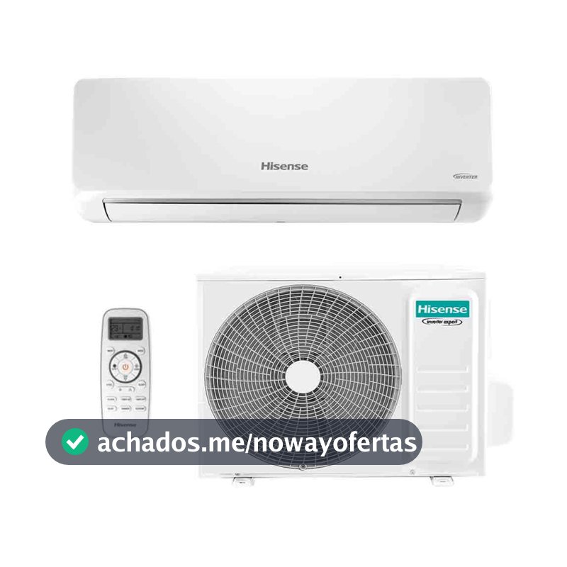 Ar Condicionado Split Inverter Hisense R-32 Hi-wall 9000 Btus Quente e Frio Wi-fi 220v
