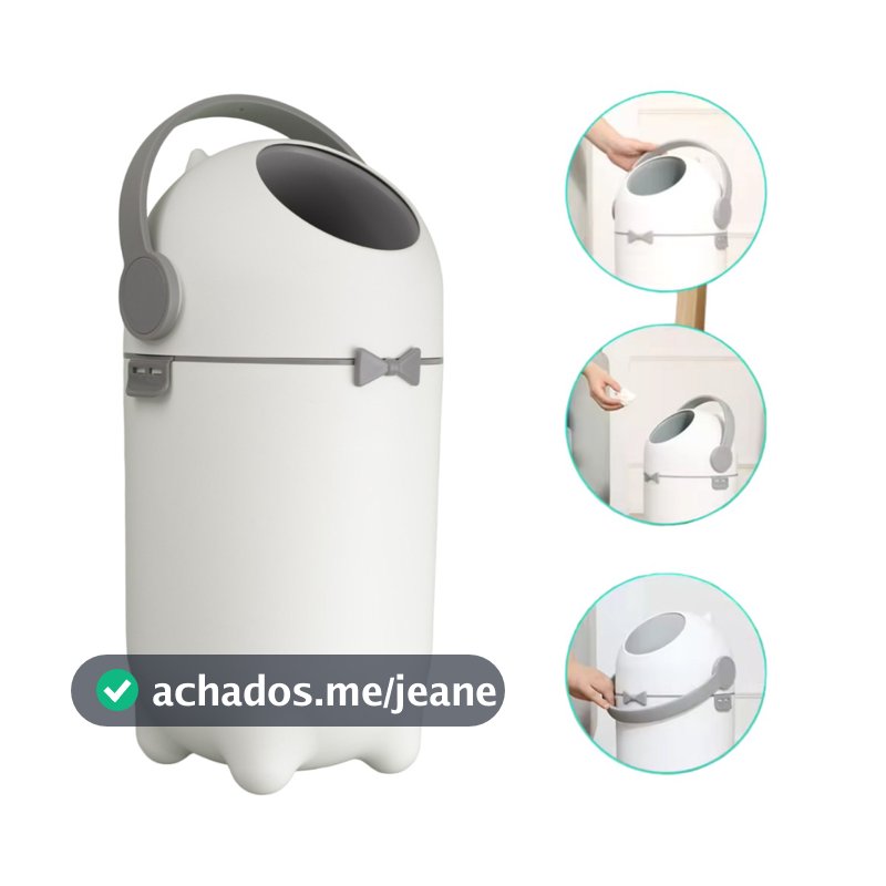 Lixeira Antiodor Fraldas Bebe Lixo Magico Banheiro Anti Odor