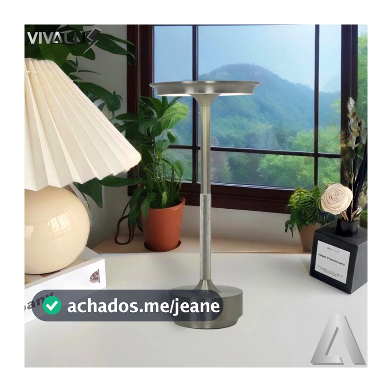 Abajur Luminária De Mesa Cogumelo USB Recarregável LED Touch Quarto Sala Abajur Moderno 3 Em 1