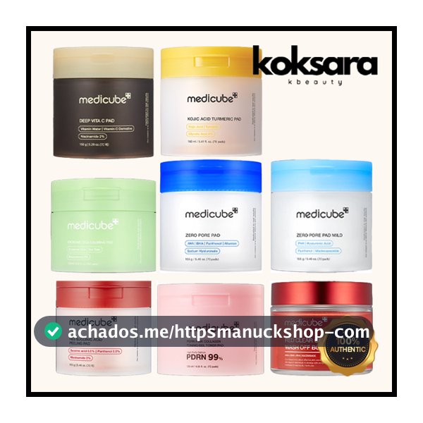 medicube pad 6types (vita c, exosome, zero 2.0, zero mild, succinic, collagen, body)