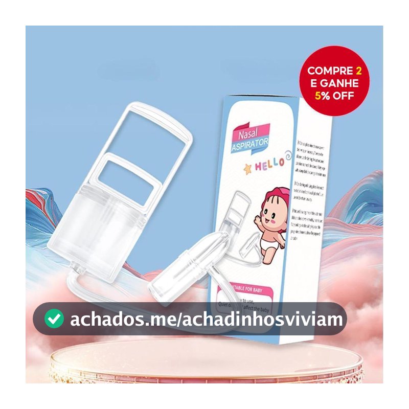 Aspirador Nasal Manual Para Bebê , Limpador Removível , Cuidados Nasais