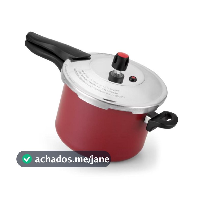 Panela De Pressão 4,5 Litros Antiaderente Teflon Com Tampa Externa Cinza PROMOÇAO