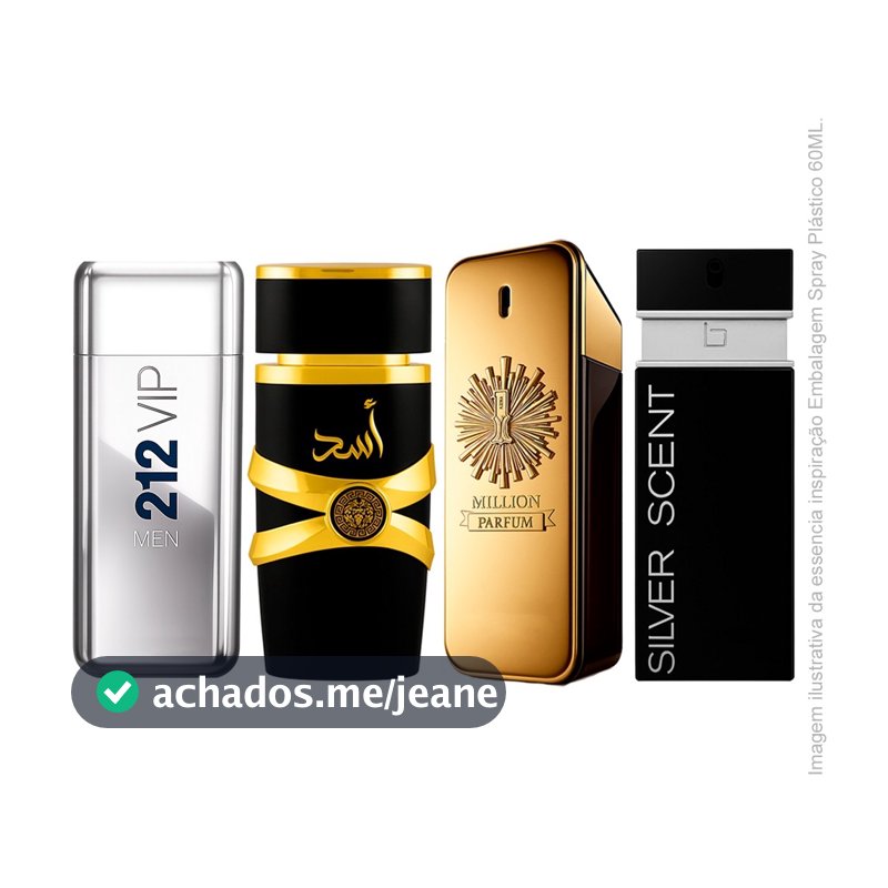 Perfumes Masculino Importado Alta Fixação Essência Concentrada 60ML REFIL SPRAY