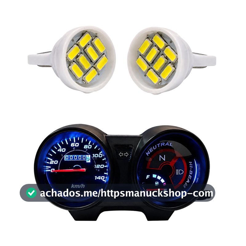PAR LED PAINEL COMPATÍVEL MOTO CG TITAN FAN FACTOR 125 150