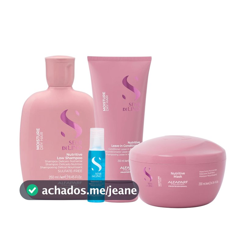 Kit Moisture Shampoo, Condi, Máscara e Ampola - Alfaparf