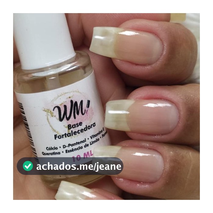 Bases Fortalecedora Top WM  10ML Unhas Fortes e Saudáveis 1 ou 3 Bases