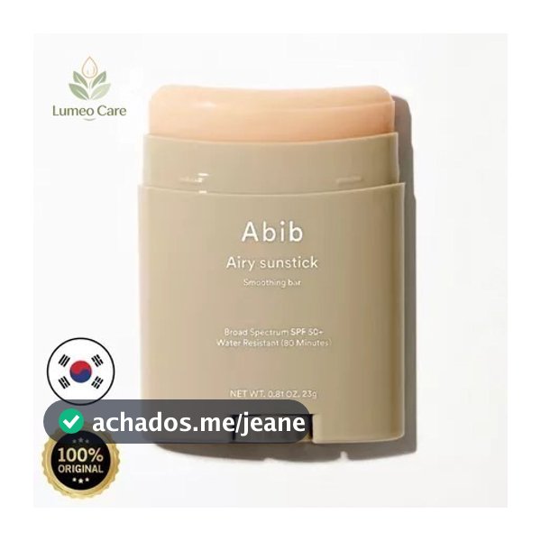 Abib Bastão Protetor Solar Airy Sunstick SPF50+ Toque Seco Proteção Alta 23g