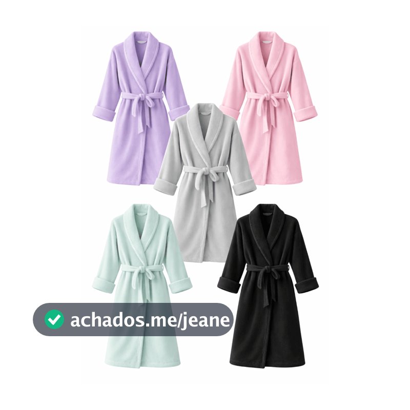 Roupão Feminino E Masculino Spa Soft Macio Premium Hobe
