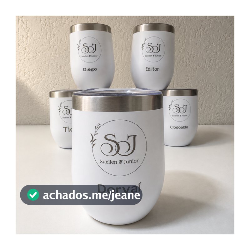 Copo Cuia Térmico Personalizado Nome Logo 05, 10, 15, 20 Unidades