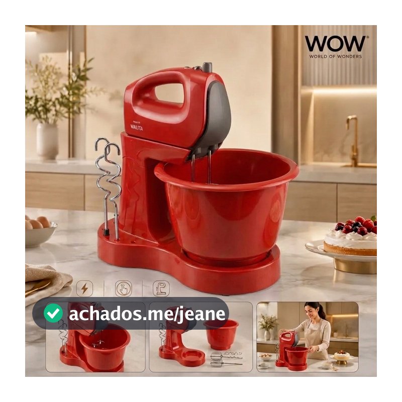 Batedeira Philips Walita Viva 400w Vermelha 220v