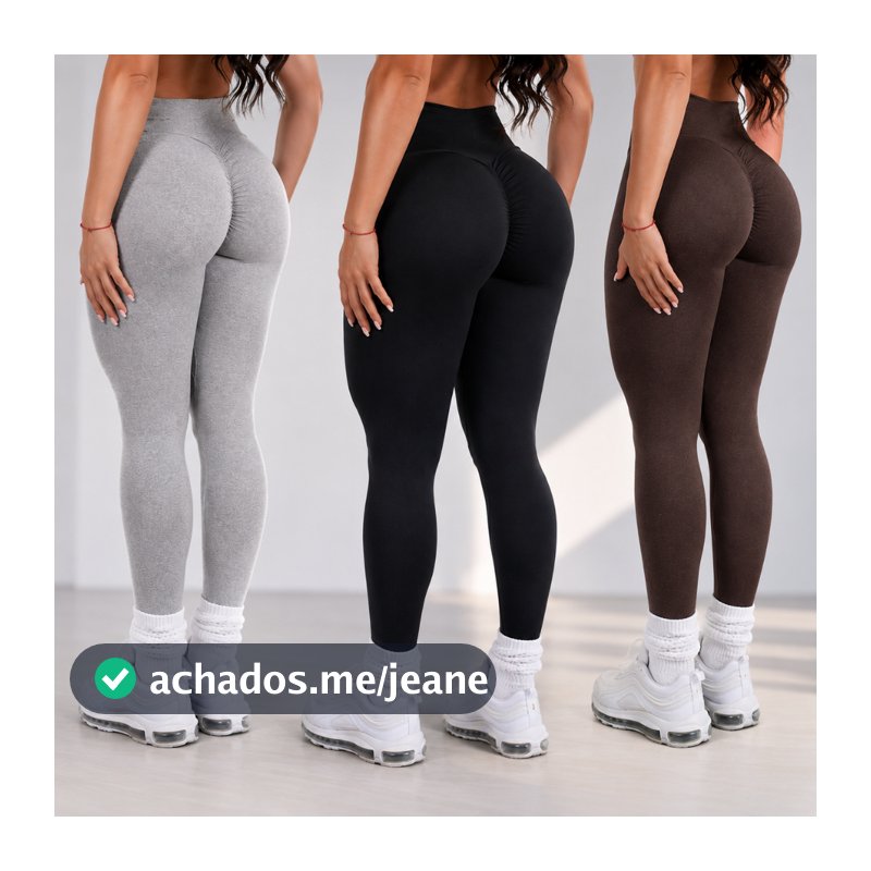 Calça Legging Levanta Bumbum Feminina Cós Alto Academia Fitness Modeladora Confortável Praia Hot