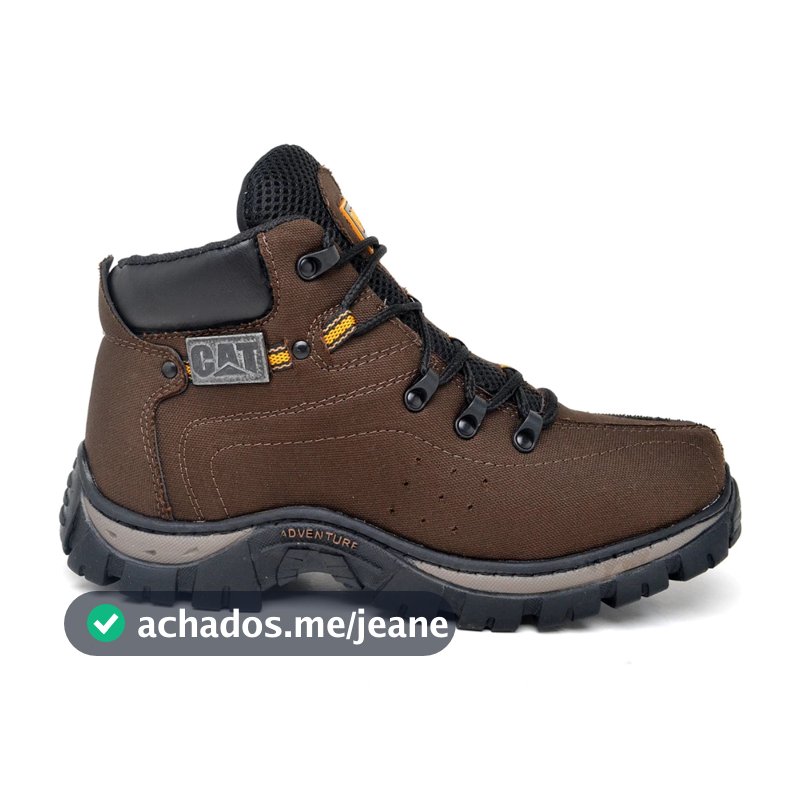 Bota Caterpillar Confortável Feita Para o Trabalho e Para o Dia a Dia