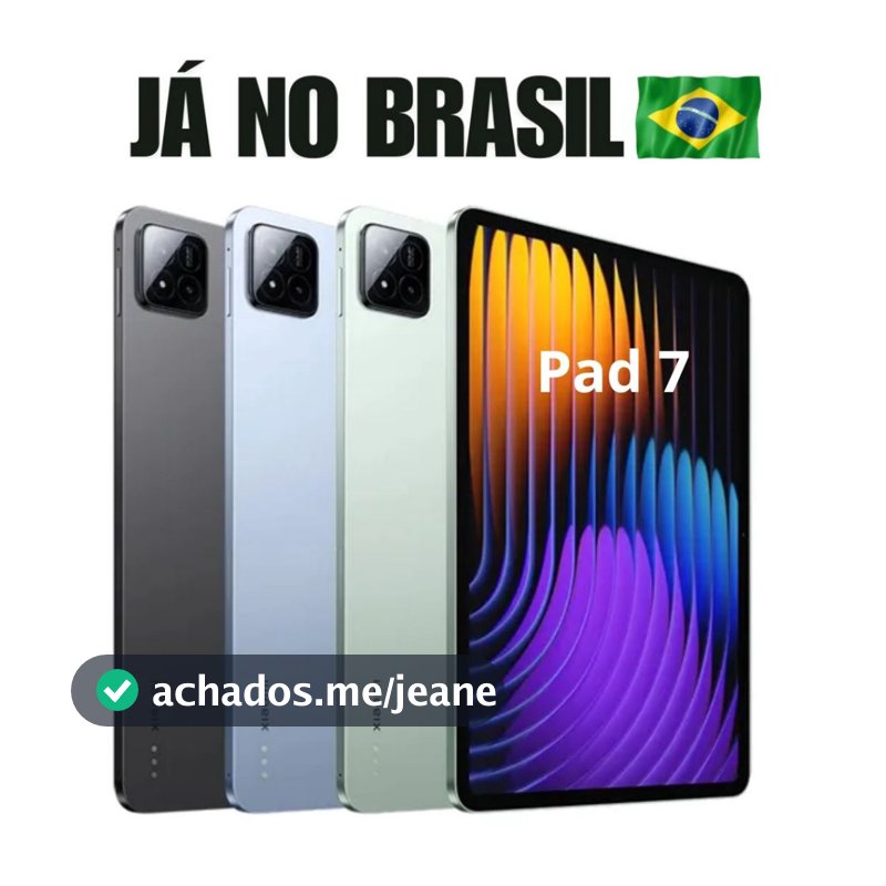Xiaomi Pad 7 Wi-fi 256/8GB 128/8GB Ram HyperOS 2 Android 15 Snapdragon 7+ Gen 3 Tela 11.2" 3.2K 144Hz 8850mAh