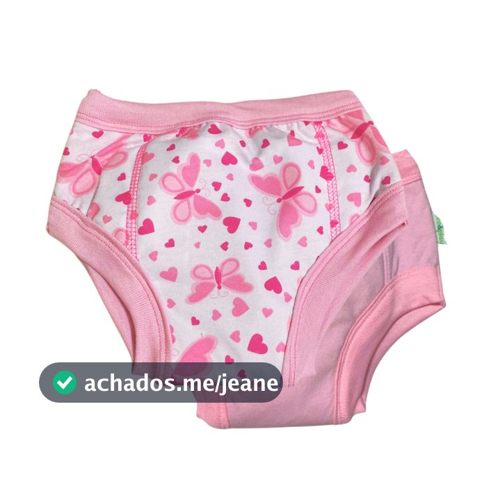 Kit 02 Calcinhas de treinamento para o desfralde premium - Estampa Borboletas