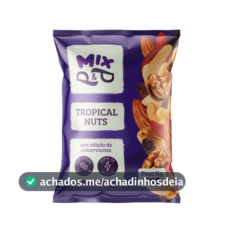 Mix Tropical Nuts 1Kg Castanha de Caju do Pará Amendoa Nozes Uva Passa Amendoim Gojiberry P&P