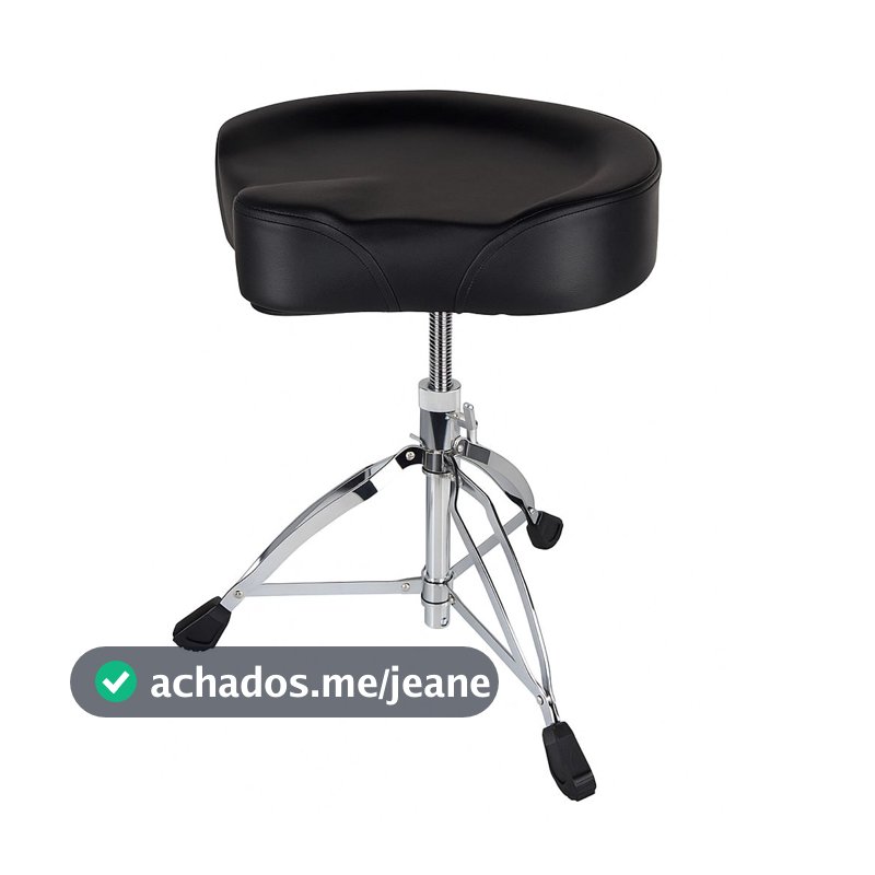 Banco Para Bateria Com Rosca Regulagem De Altura Konig Preto