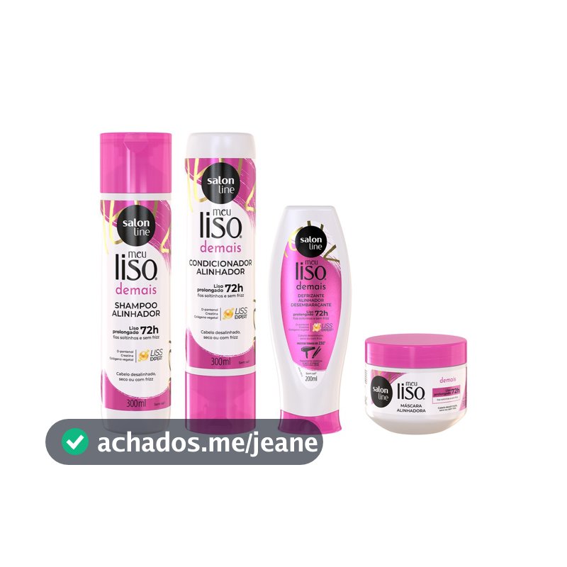 Kit Completo Meu Liso Demais Salon Line