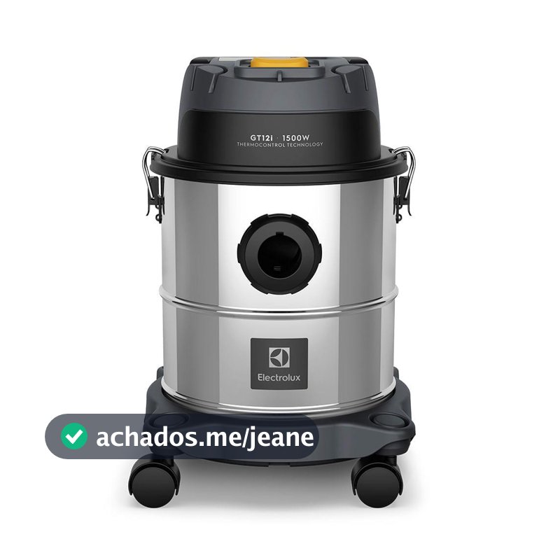 Aspirador de Pó e Água Electrolux 1500W 12L com ThermoControl e Função Sopro Inox (GT12l)