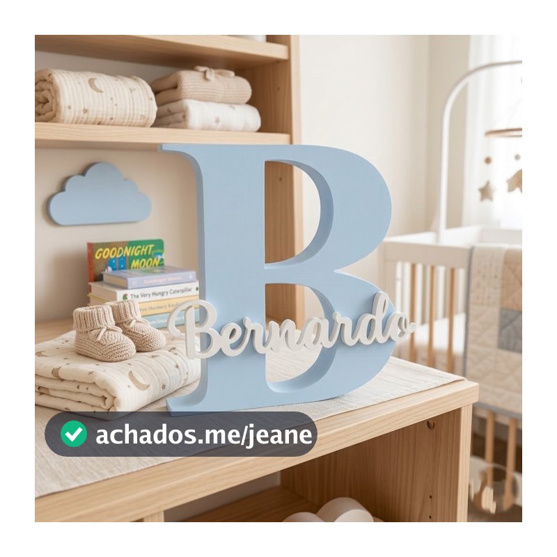 Letreiro Nome Personalizado 3D Placa Decorativa Presente Chá Revelação de Bebê Decoração Quarto Infantil Maternidade