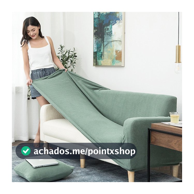 1/2/3/4 Lugares Elástico Universal Estiramento Slipcovers Malha Engrossar Capa De Sofá Para Sala De Estar Poltrona