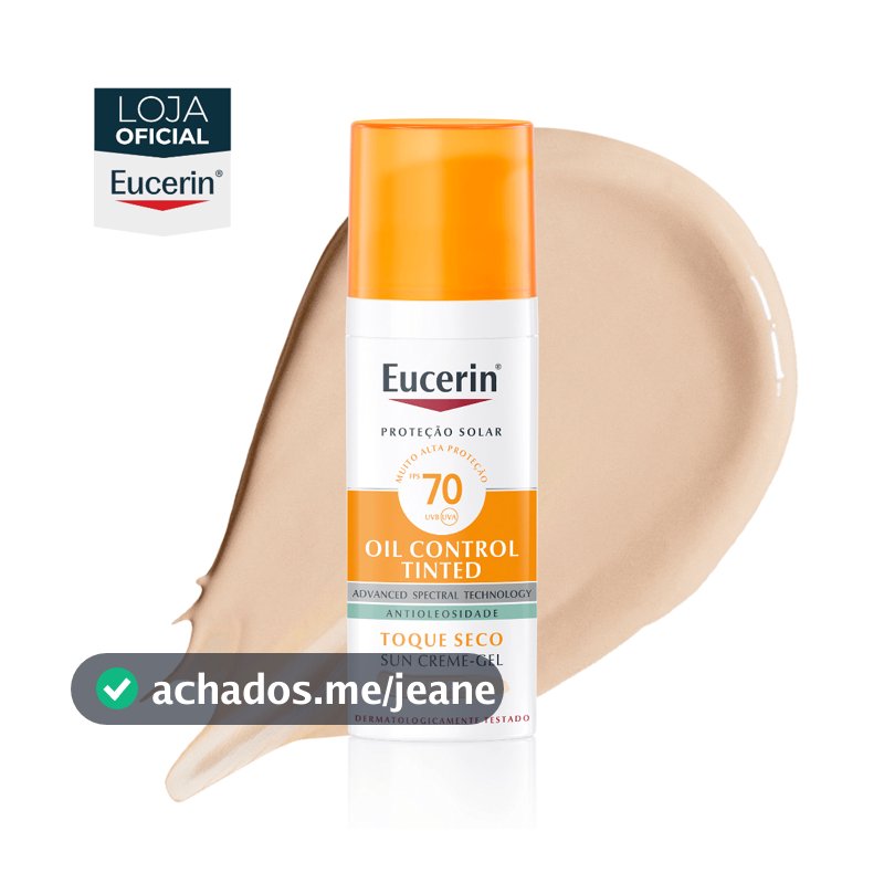 EUCERIN Protetor Solar Facial Oil Control Cor Clara FPS 70 50ml