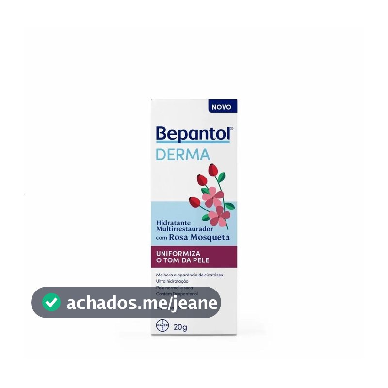 Bepantol Derma Hidratante Multirrestaurador Rosa Mosqueta 20g