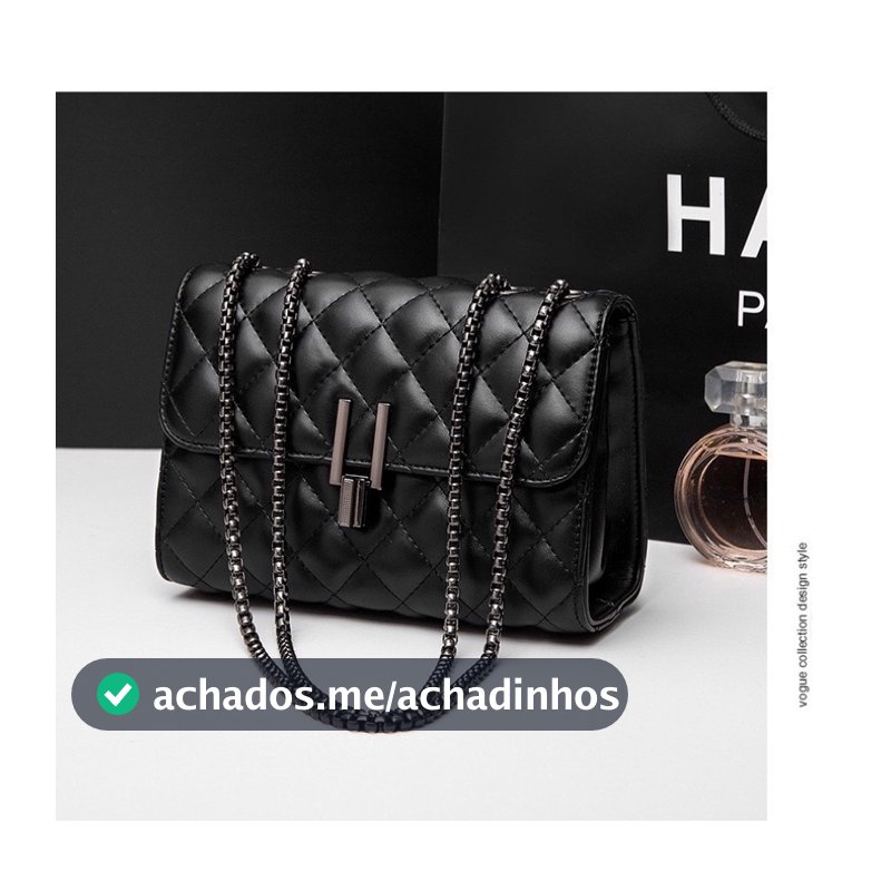 bolsa feminina transversal corrente escura “Y”