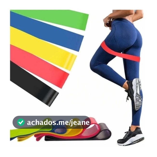 Mini Bands Elástico Exercício Treino Em Casa 5 Níveis Para Yoga Pilates Treino Academia