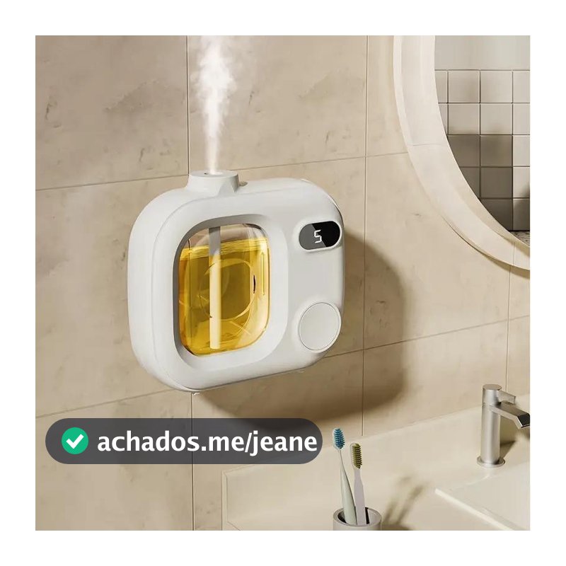 Difusor de Aromaterapia Automático e Purificador de Ar Recarregável por USB